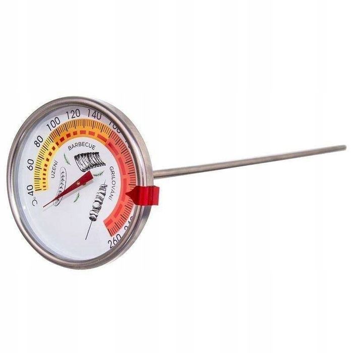 długi termometr do wędzarni stal bagnet 33cm.
