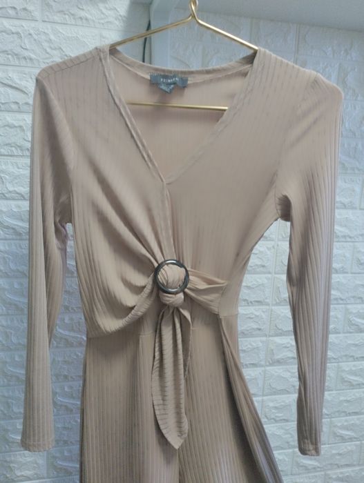 Комбинезон в рубчик с лампасами