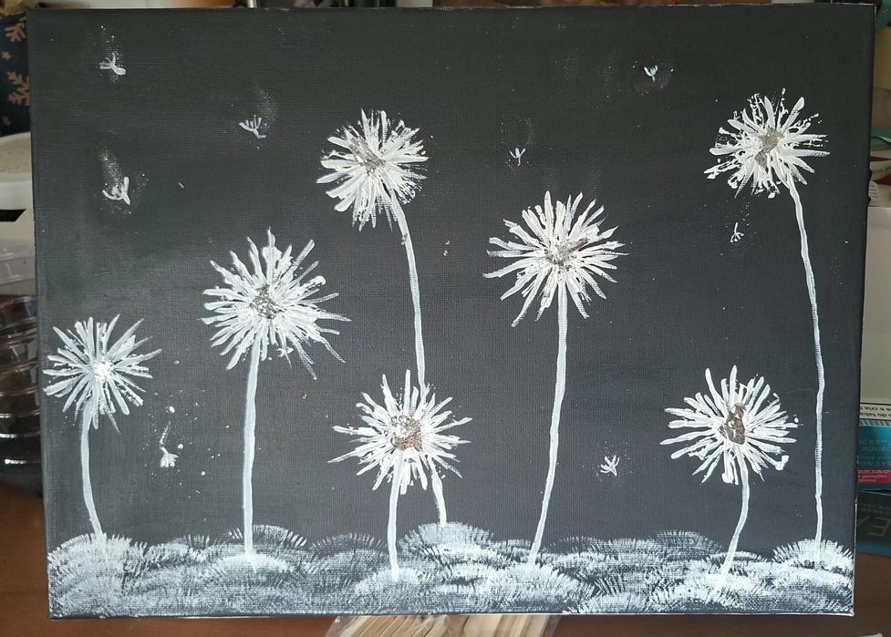 Telas variadas (pintado à mão)