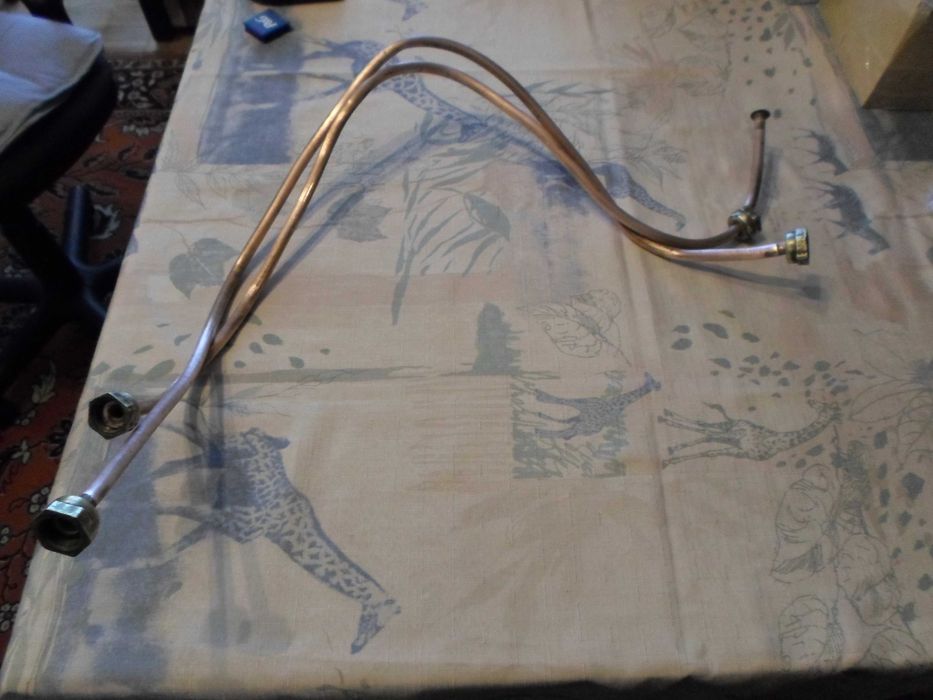 Трубки мідні Ø10, 1 метр для подачі холоної гарячої води, ціна за 2 шт