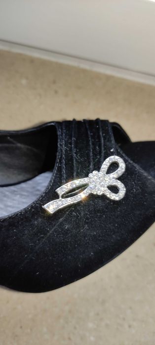 Szpilki czółenka czarne impreza studniówka rozmiar 38