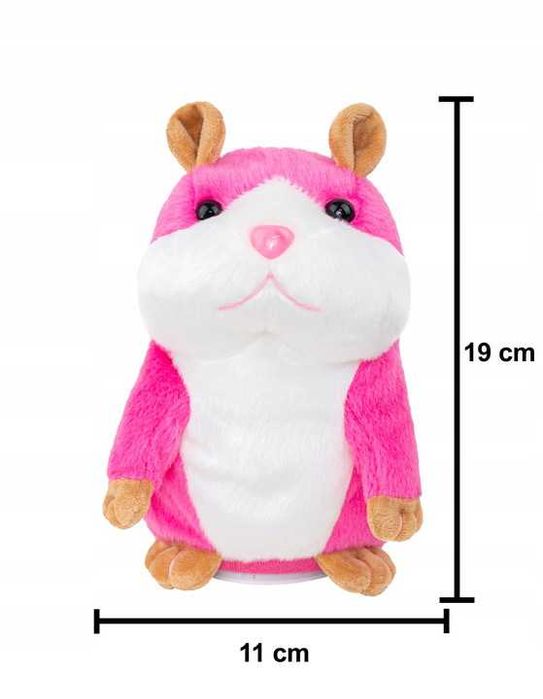 WieIki gigant gadający Interaktywny chomik 19 cm