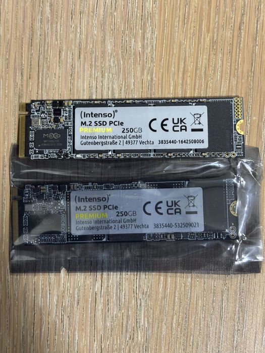 M2 SSD NVMe диск Intenso PREMIUM 250GB Новий в упаковці