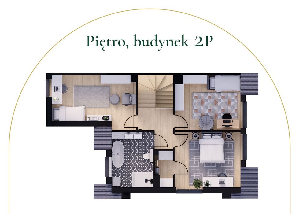 Dom bliźniak w lesie, projekt do dokończenia (140m x2)