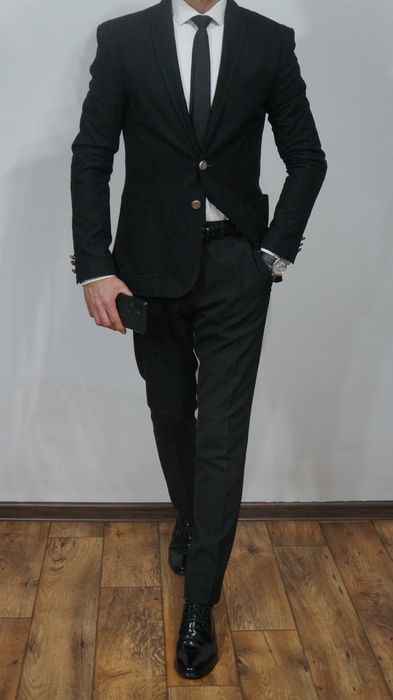 Czarna Marynarka ZARA Rozmiar M – Stan Idealny – Klasyk Smart Casual