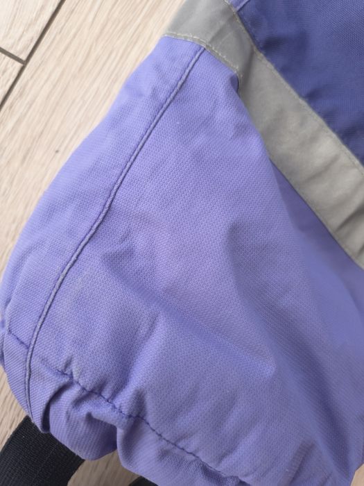 Komplet zimowy na śnieg spodnie narciarskie na szelkach kurtka zimowa