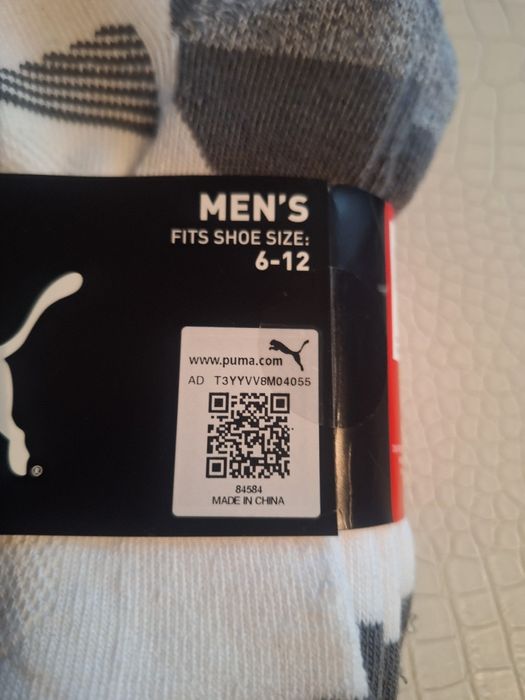 Puma skarpety męskie z usa 10 par, rozmiar 40-45