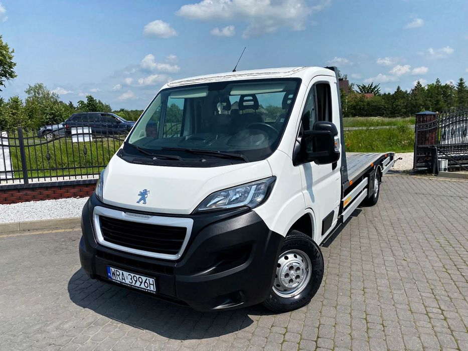 Peugeot Boxer 2.0 HDi Najazd Laweta Klima  Alu  Ebmar Autolaweta 5x2.05 Klima Wyciagarka Doinwestowany Zarejestrowany