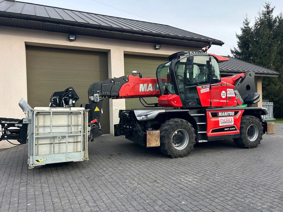 Manitou MRT 2260 VISION  widły, kosz, wciągarka 6t, klimatyzacja / 1062 mth