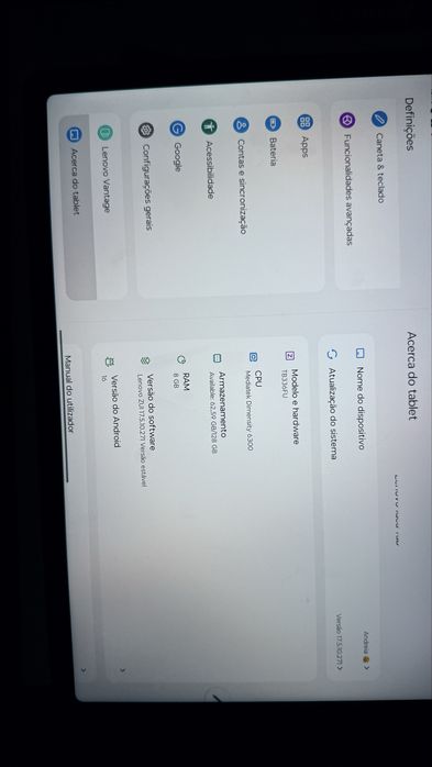 Vendo Tablet Lenovo como novo, 6 meses de compra e utilizado 4 vezes.