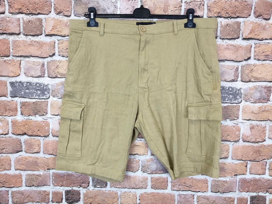 Wicked stitch jeansowe spodenki bojówki brązowe 38