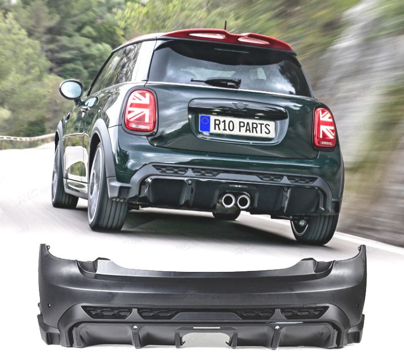 PARA-CHOQUES TRASEIRO MINI F56 F57 COUPE 14-20 LOOK NEW JCW