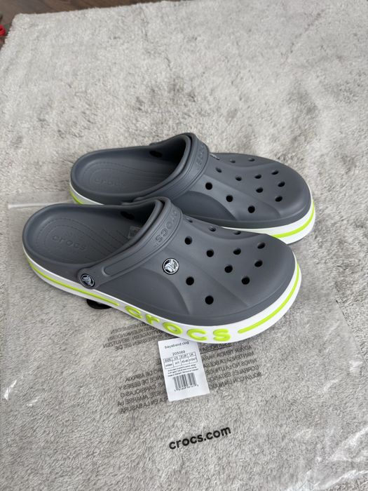 Сабо Crocs Bayaband M11 29,0 см сірі крокси чоловічі шльопанці 45 р