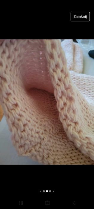 Nowy zestaw czapka i szalik z wełną