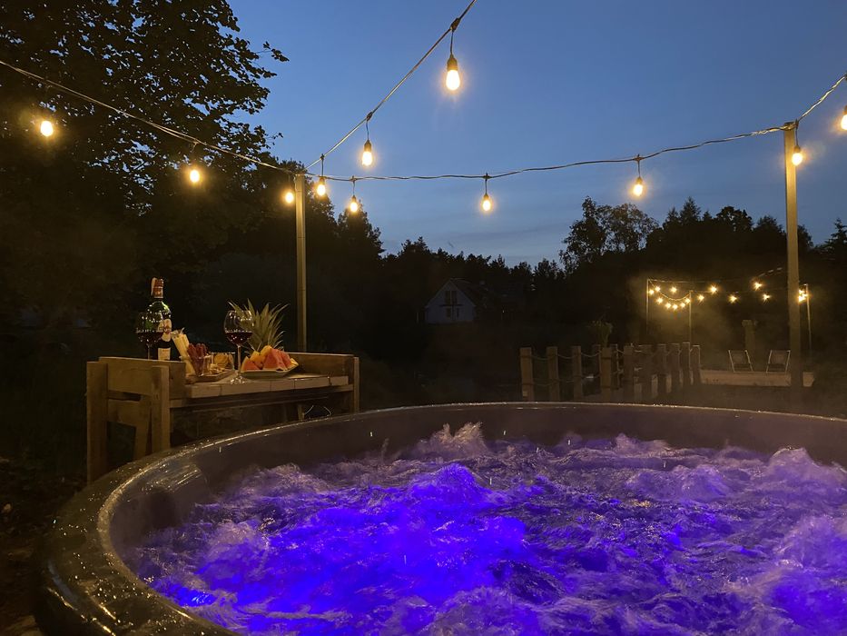 Domki na wynajem na Kaszubach,balia, ,staw,jezioro.