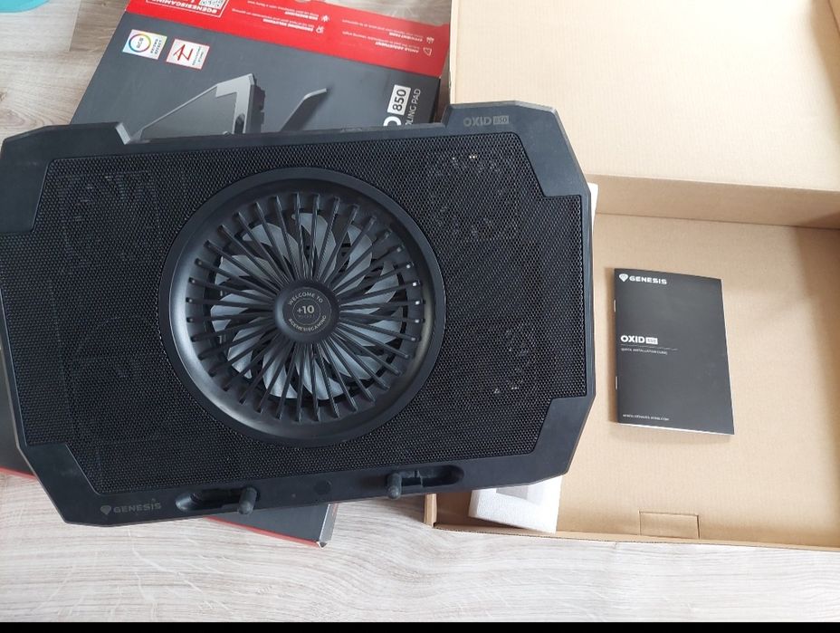 Genesis Oxid 850, podkładka chłodząca do notebooka do 17,3” jak nowy