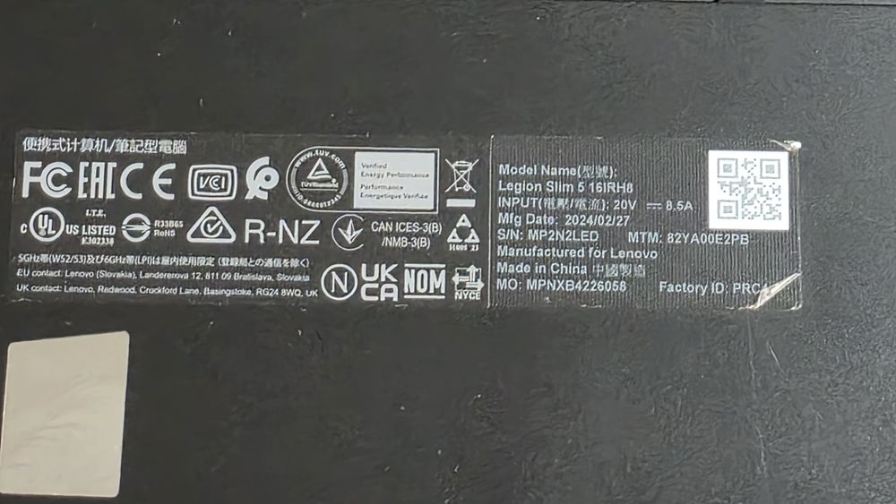 Lenovo Legion slim 5