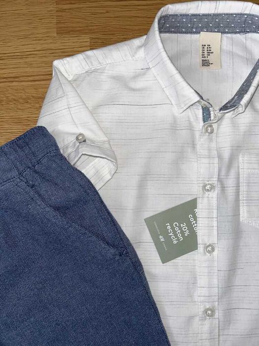 Красиві світлі брючки і сорочки H&M 134