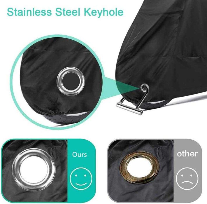 Capa para moto protetora impermeável contra a chuva, neve, sol