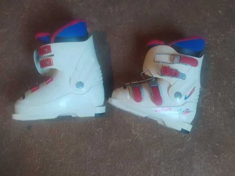 Narty ATOMIC EGQUIPE 130cm +Buty + Kijki – Komplet