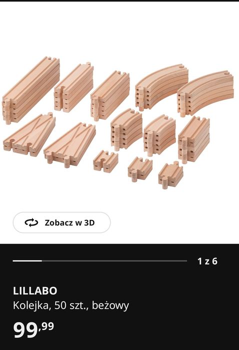Tory IKEA LILLABO 114 elementów. 3 zestawy