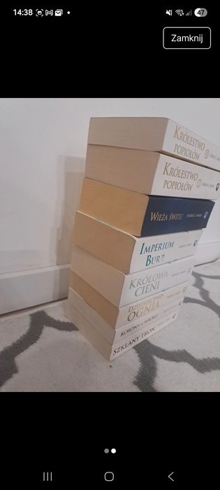 Komplet szklany tron Sarah j. Maas 8 tomów