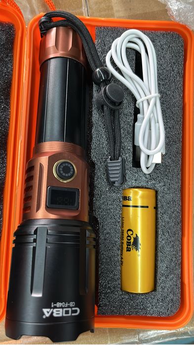 Lanterna led ultra potente de mão led laser
