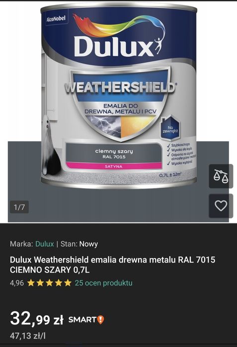 Farba Dulux  do drewna metalu