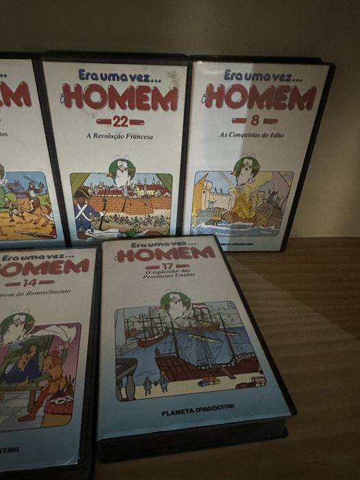Cassetes VHS era uma vez homem