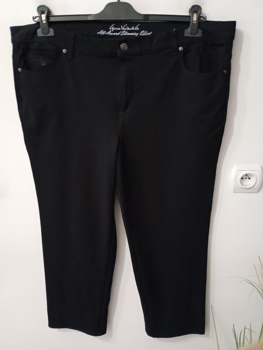 Piękne dzianinowe spodnie z wiskozy rozmiar 48 Gloria Vanderbilt