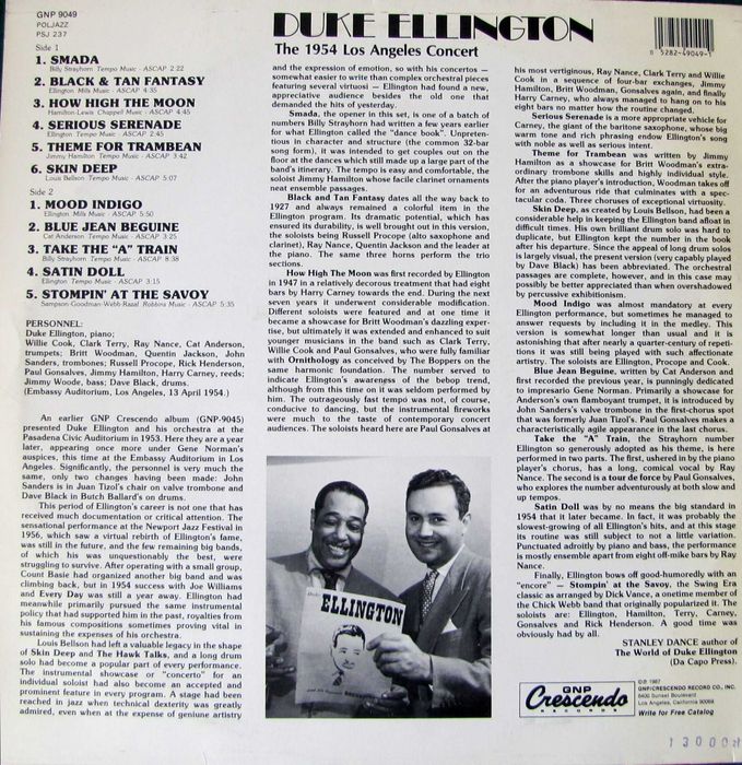 Duke Ellington ~ vinylpłyta ~ PSJ 237 ~ stan BDB