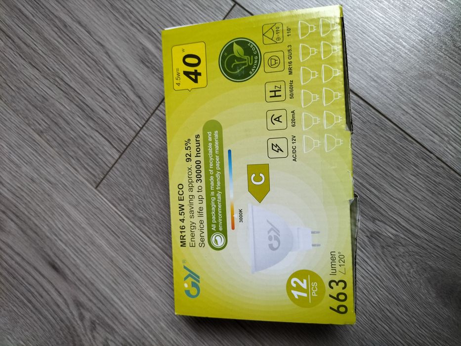 Zestaw żarówek, żarówka, LED, 40W, ciepła biel, Nowe