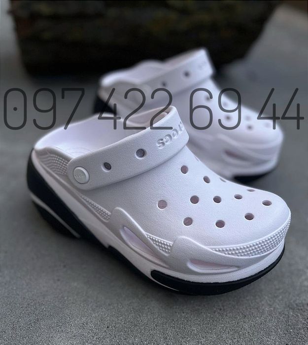 Жіночі сабо на платформі Crocs Bubble Crush Clog крокси Новинка літа