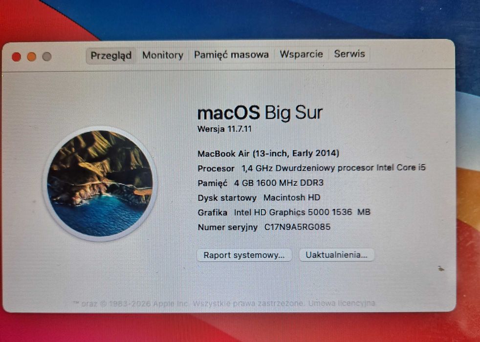 MacBook Air (13-inch, Early 2014)