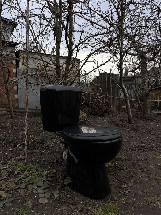 Унітаз чорного кольору