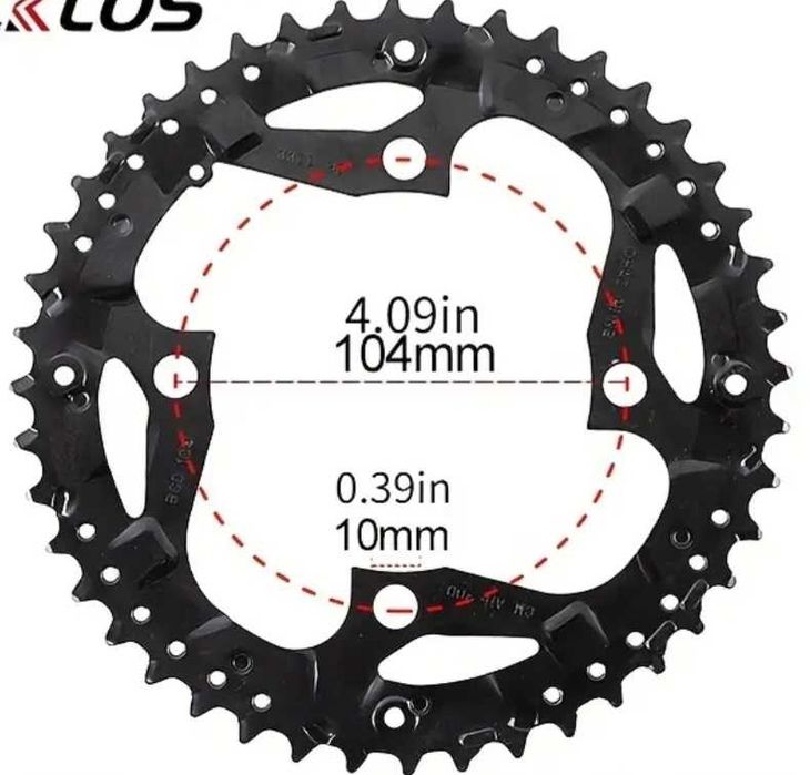 Zębatka zębatki tarcze blaty korby 22 32 44 nowe stalowe 104/64BCD