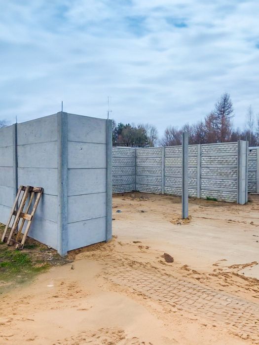 Ogrodzenia betonowe | Garaże z płyt | Transport, rozładunek, montaż