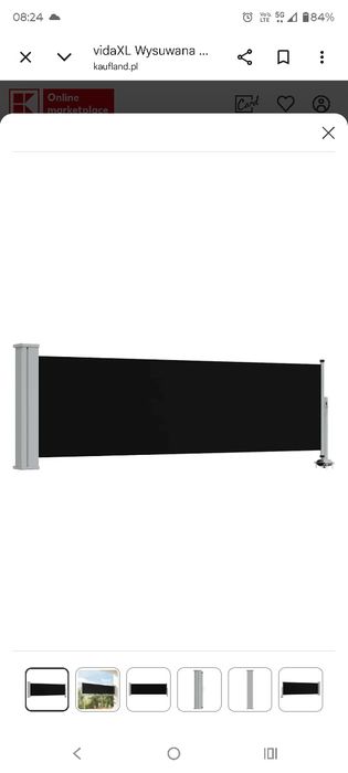 Wysuwana Markiza Boczna Na Taras