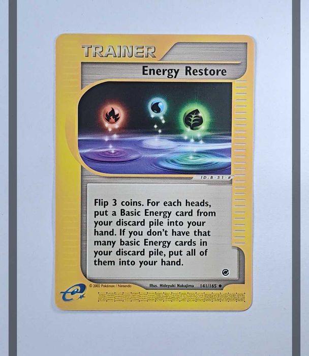 Energy Restore 141/165 EX Pokemon ENG-NM
