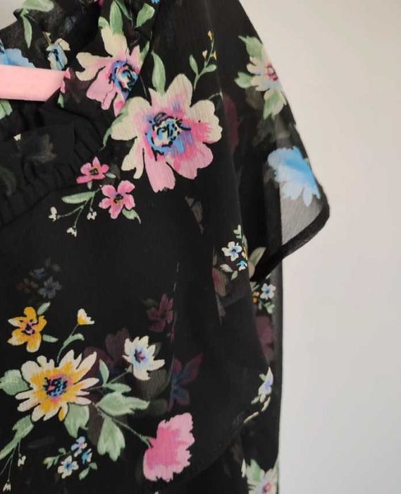 Bluzka hiszpanka H&M w kwiaty