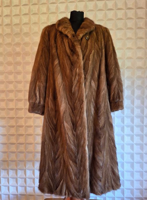 Futro Vintage Retro - naturalne