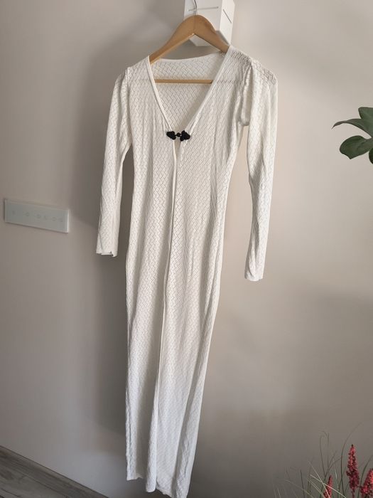 Biała maxi sukienka w rozmiarze S