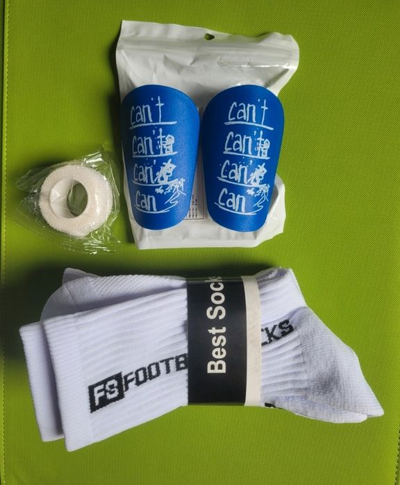 Skarpetki antypoślizgowe Footballsocks +ochraniacze piłkarskie