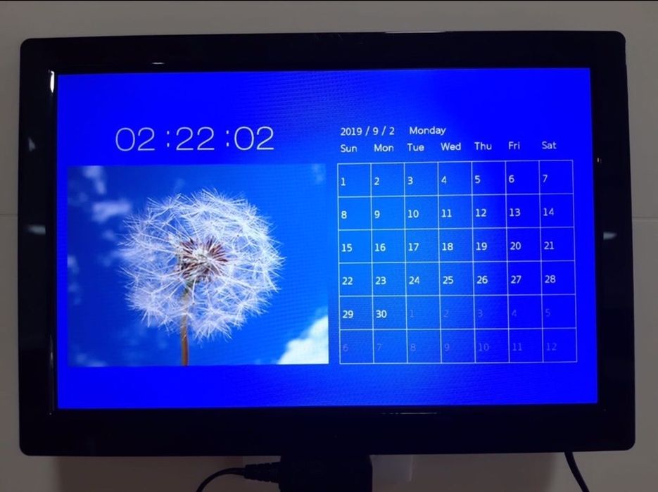 Moldura Digital + Tecomando + cartão SD Reproduz videos e fotos