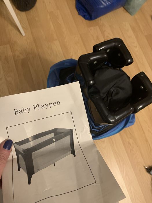 Łóżeczko przenośne na kółkach kojec