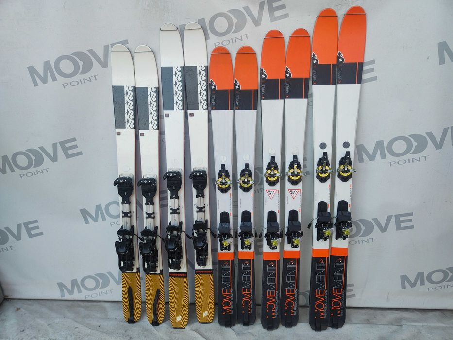 4 narty skitourowe 139-14 cm ! K2 / MOVEMENT! Foki!  Db stan