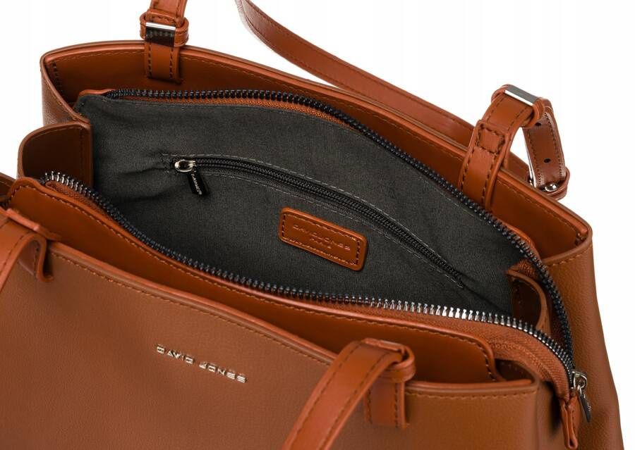 klasyczna torebka damska ze skóry ekologicznej - david jones