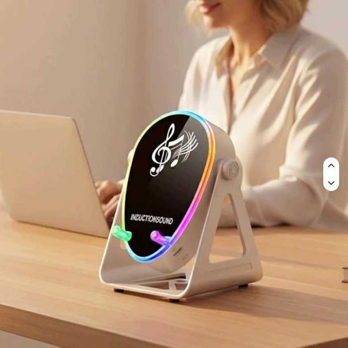 Głośnik Bluetooth 5w1 Uchwyt Na Telefon LED Indukcyjny Powerbank Usb-c Rgb