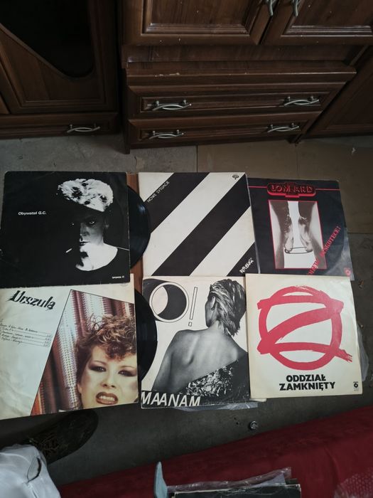 Płyty winylowe,zestaw 6 sztuk,Lombard,Maanam,Republika