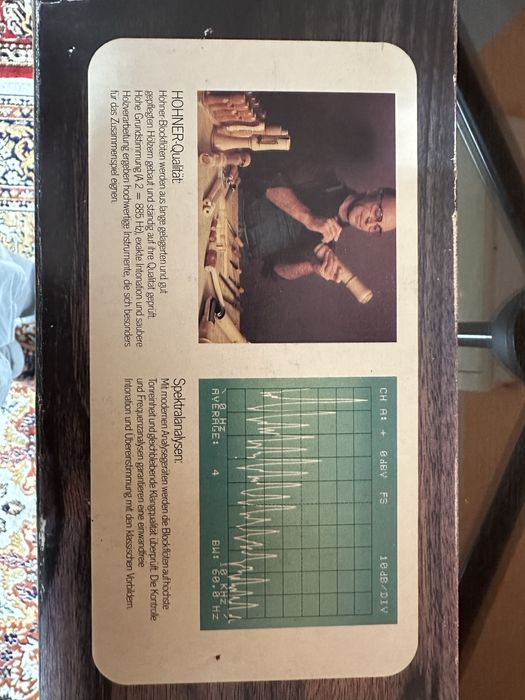 Flauta Madeira  Dulce Hohner Tenor C nova